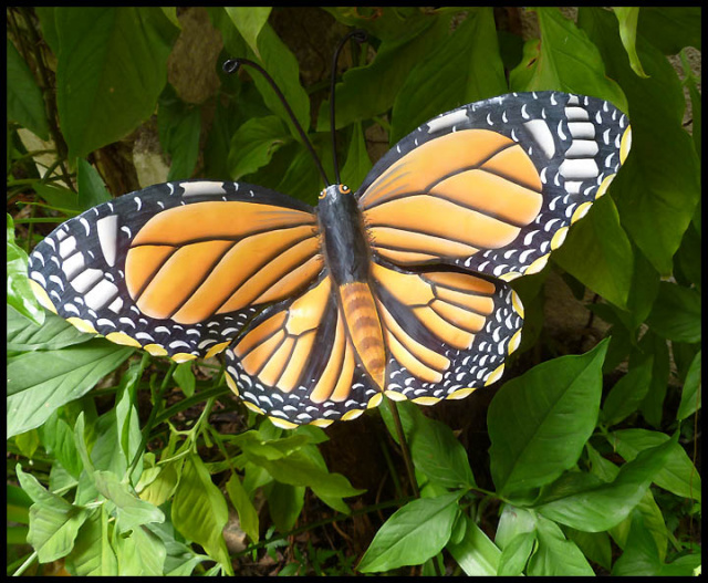 Monarch Butterfly Metal Wall Art & Garden Decor